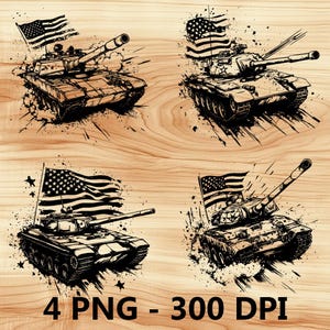 Tanque de guerra de EE. UU. Vehículo de combate Archivo láser Grabado en madera PNG Tabla de cortar para cocina Patrón de tablón Posavasos Xtool Glowforge LightBurn CO2 2D