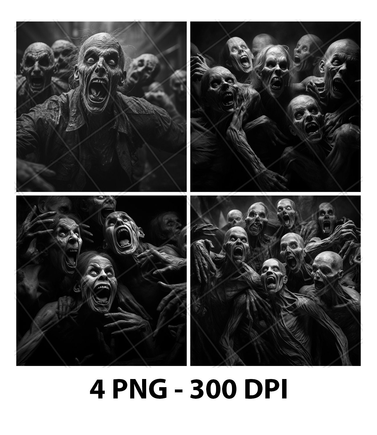 Undead Patterns Zombies Apocalypse Dead Undead Slate Engraving File Laser Engraved PNG ...
