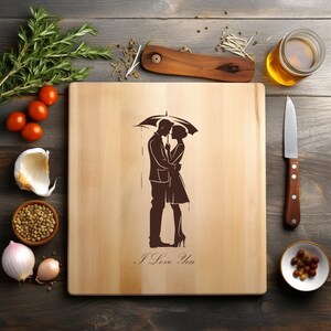 Te amo, beso, amantes, archivo PNG láser, grabado, tablero de madera, bandeja, embutidos, tabla, quemar, posavasos, grabado Xtool, negro, blanco, CNC, Glowforge, LightBurn