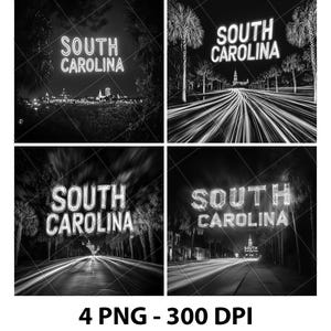 South Carolina US State Palmetto Trees Laser Engraving File Slate PNG Coaster Xtool Wood Black White Grayscale Cnc Glowforge LightBurn CO2