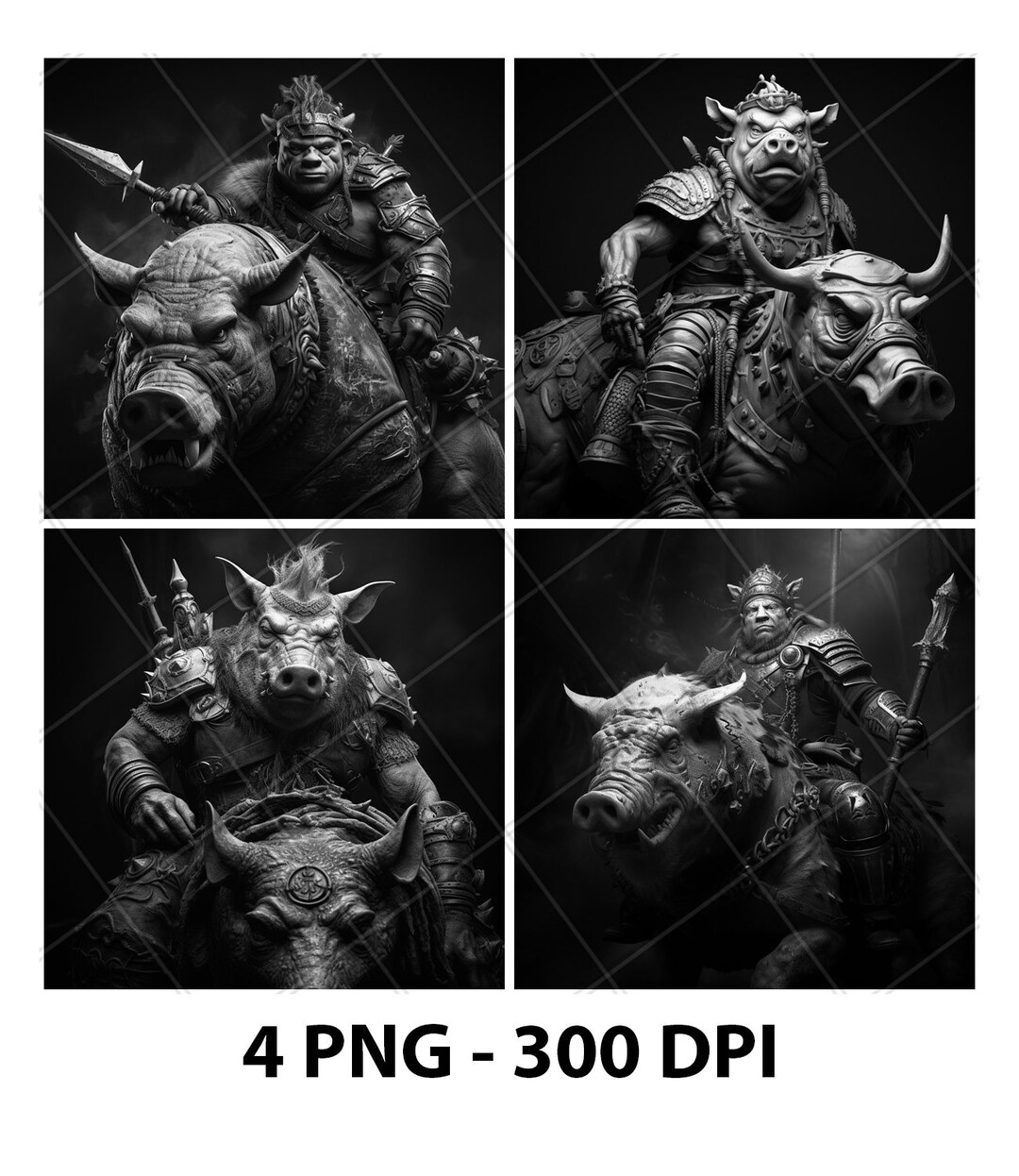 Hog Rider Vector File Hog Rider Warrior Soldier Pig Slate Engraving File Laser Engraved PNG ...