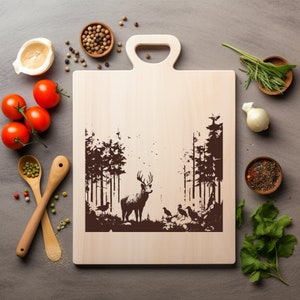 Alce, ciervo, antílope, archivo PNG láser, grabado, tablero de madera, bandeja, embutido, tabla, quemar, posavasos, Xtool, negro, blanco, CNC, Glowforge, LightBurn, CO2
