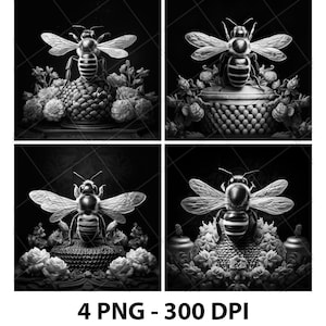 Bijenkorf honingwesp horzel lasergravure bestand leisteen png-onderzetter xtool hout zwart wit grijswaarden cnc Glowforge LightBurn CO2-diode