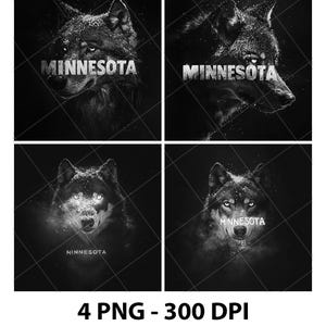 Minnesota USA Timber Wolf US Winter Schnee Laser Gravierdatei Schiefer PNG Untersetzer Xtool Holz Schwarz Weiß Graustufen Cnc Glowforge LightBurn CO2