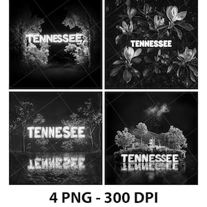 Tennessee VS Amerikaanse staat Magnoliabomen Lasergravure Bestand Leisteen PNG Onderzetter Xtool Hout Zwart Wit Grijstinten Cnc Glowforge LightBurn CO2