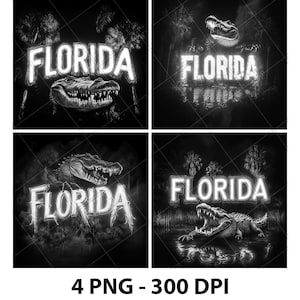 Florida USA State Alligator Palmen Lasergravur Datei Schiefer PNG Untersetzer Xtool Holz Schwarz Weiß Graustufen Cnc Glowforge LightBurn CO2