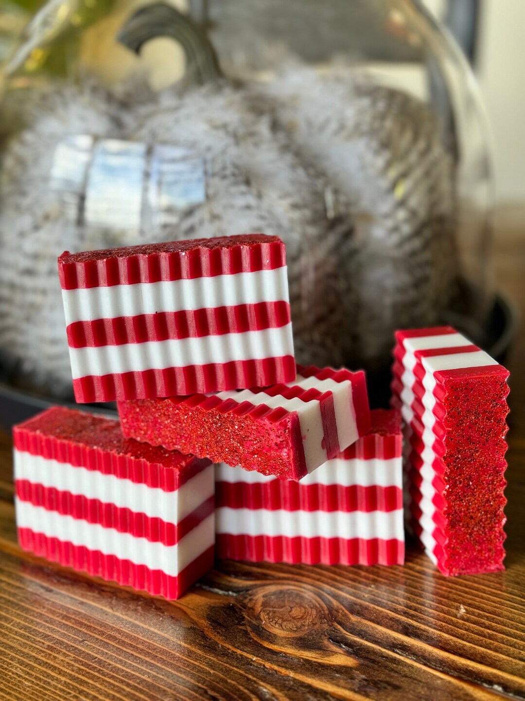 Candy Cane Handmade Soap Etsy