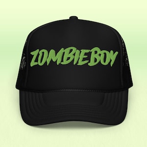 Zombieboy Trucker Hat – Horror Halloween Black Foam Cap, Mother Monster Snapback, Mayhem Ball Outfit