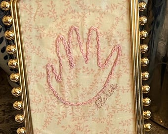 Embroidered Handprint