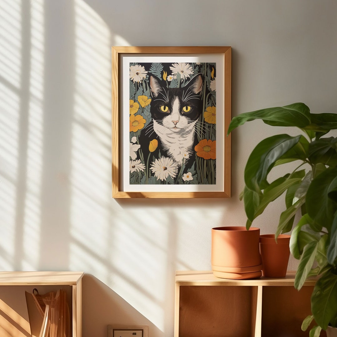 Cat Art Print, Cat Portrait, Cat Painting, Cat Art Prints, Animal Art, Cat Lover Gifts, Cat ...