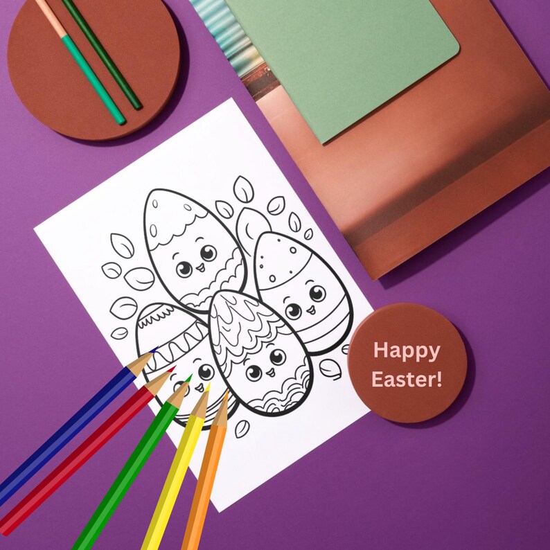 100 Easy Easter Coloring Pages for Kids, Simple Holiday Coloring Sheets ...