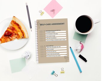 Colorful Aesthetic Daily Self-Care Planner | Self Care Planner | Gratitude planner| Productivity Journal | Mindfulness Journal