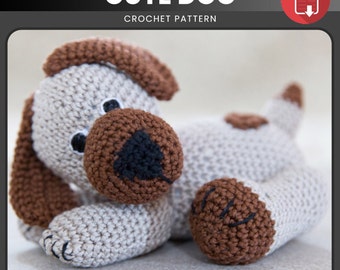 Cute Crochet dog pattern, Amigurumi dog pattern, English PDF pattern, Digital Download Pdf