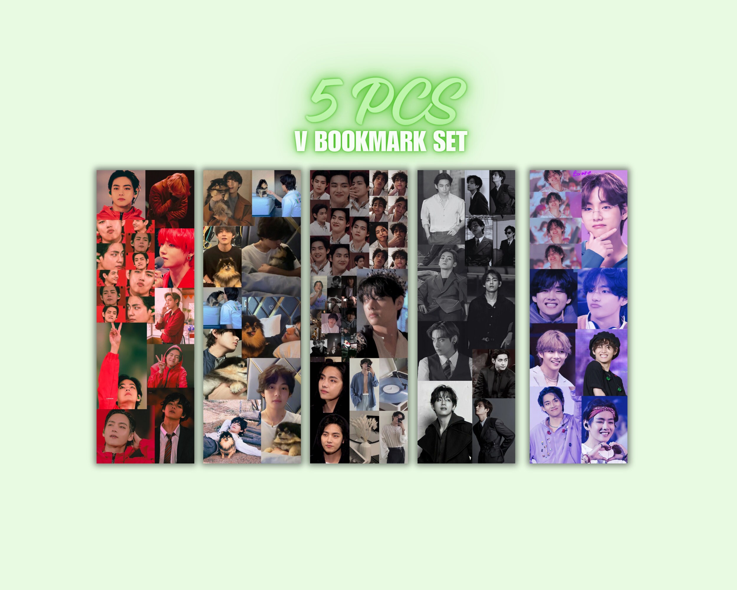 Bts V Bookmark, Taehyung Bookmarks, V Stickers, V Printable Bts V Bookmark, Taehyung Bookmarks, V Stickers, V Printable