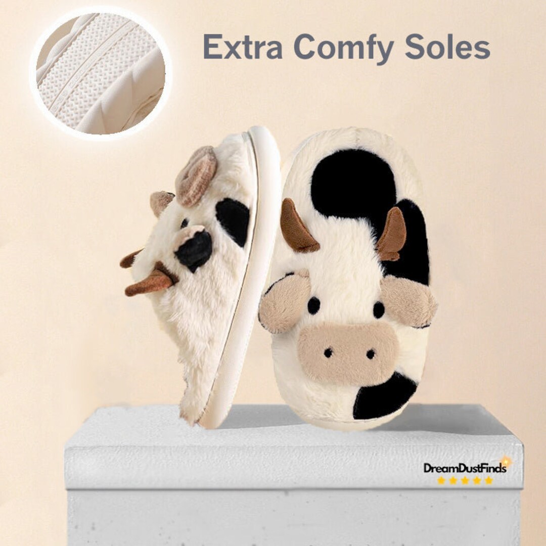 Cow Slippers Originals Unisex & Colors Available Moo Etsy
