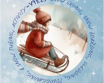 Sledding Girl Holiday Series Medical Coding Mug
