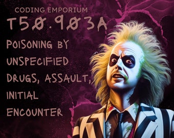 Beetlejuice Halloween Medical Coding Mug