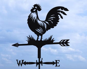 Cata-vento Rooster V3 em três tamanhos. Produto digital, arquivos DXF, SVG para CNC, Plasma e Laser. Cata-vento para decoração de telhado. Cata-vento. Cata-vento.