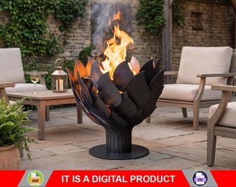 Fire Pit Torch. Digital Product, Files DXF, SVG for CNC, Plasma