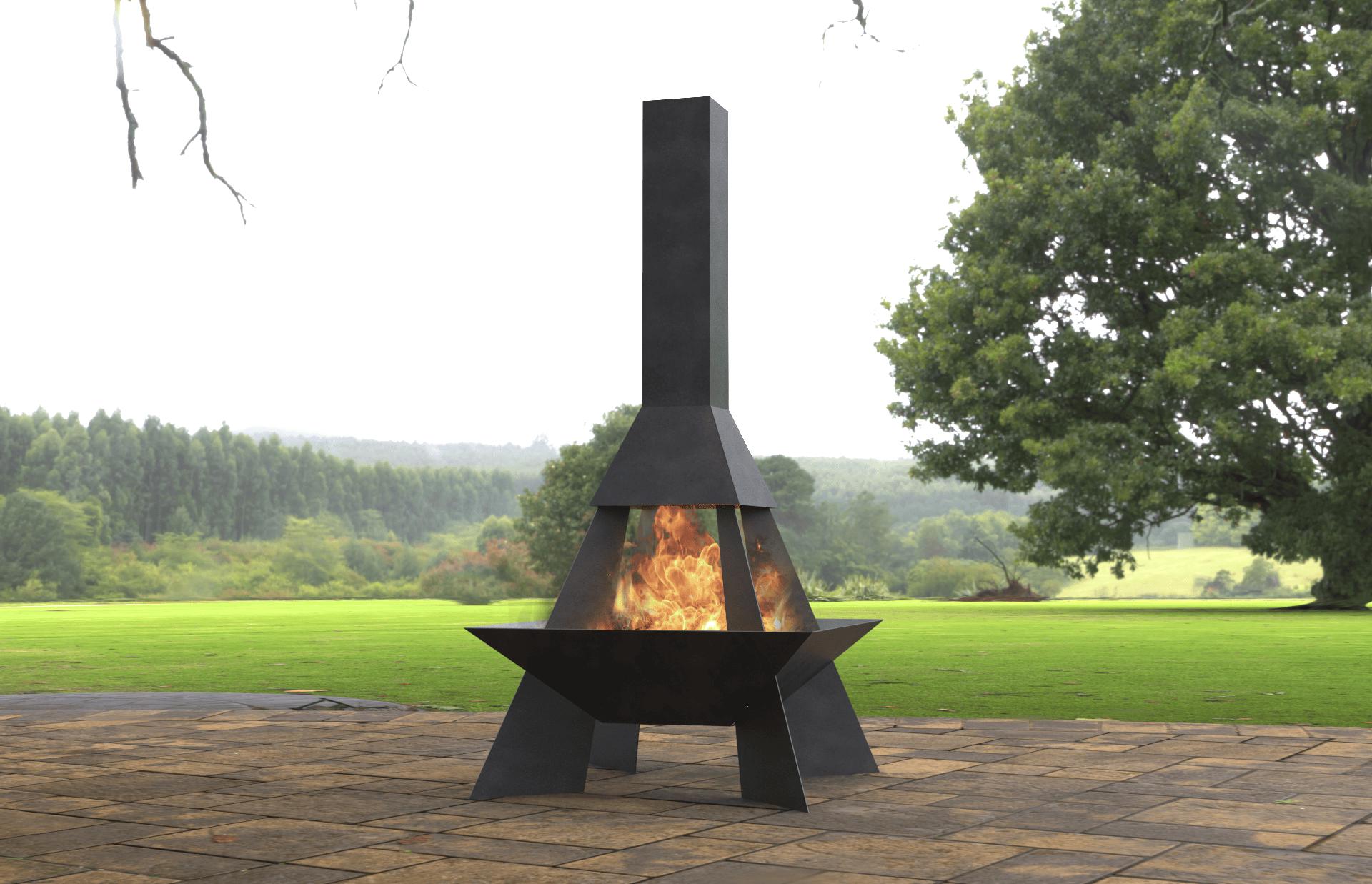 Pyramid Rocket Big Fire Pit, Digital Product, Files DXF, SVG for CNC ...