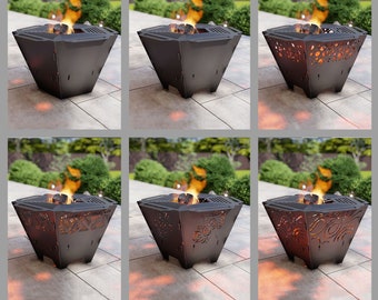 Fire Pit with Grill Pentagon 6 in 1. Digital product files DXF, SVG for CNC, Plasma, Laser. Portable bbq, Foldable Barbecue for Camping. Diy