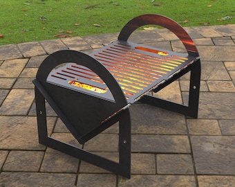 Flat pack II Collapsible Fire Pit, Digital product, files DXF, SVG for Cnc, Plasma, Laser, Waterjet. Grill, FirePit, Bbq, Mangal, Barbecue