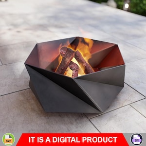 Fire Pit Vortex. Digital product, files DXF, SVG for CNC, Plasma, Laser. Garden Fireplace, Outdoor Fire Pit, Backyard Firepit. Diy metalwork