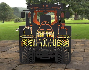 Tractor Fire Pit, Digital product, files DXF, SVG for Cnc, Plasma, Laser. Collapsible FirePit, Bbq, Grill, Mangal, Barbecue, Farm