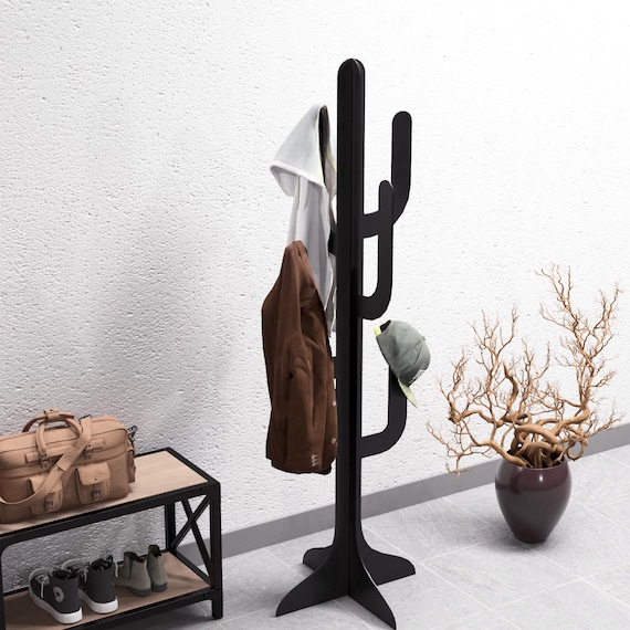 Coat Rack Cactus. Digital Product, Files DXF, SVG for CNC, Plasma