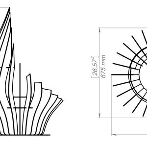 Picture - 10. Drop, welded fire pit for camping or backyard. The DXF and SVG files is ready for CNC, Plasma, Laser, Waterjet cutting. Garden Fire pit, Outdoor Fire Pit. Metal Art Decoration. DIY Metalworking Fire Pit Project Plans.