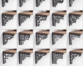 20-teiliges Regalhalterungs-Design-Bundle, digitales Produkt, DXF-, SVG-Dateien für CNC-Plasma- und Laserschneiden. Regalhalterung. Regal Stütze