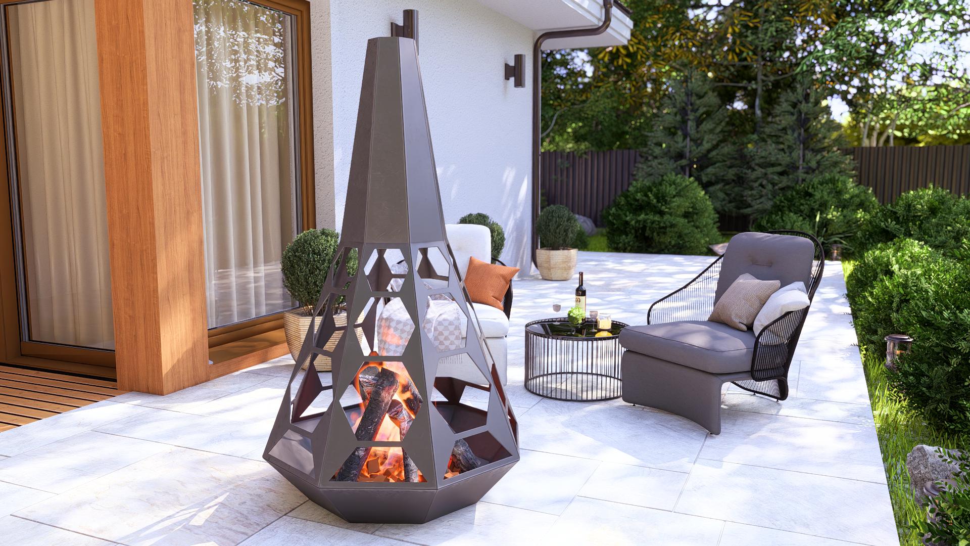 Sahara Garden Fireplace. Digital Product, Files DXF, SVG for CNC