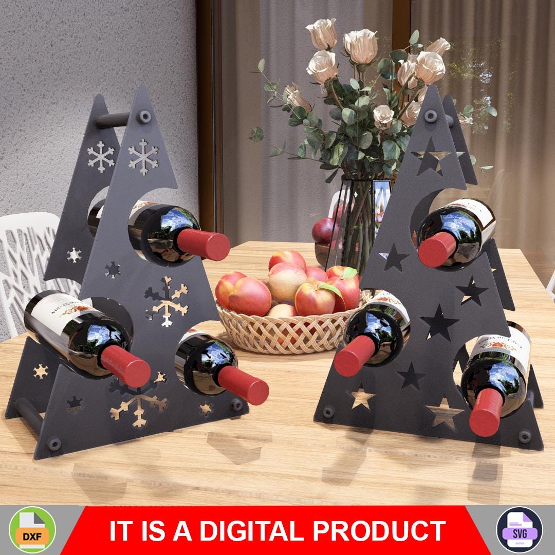Wine Storage Wine Bottle Christmas Tree Rack Tree Wine Rack