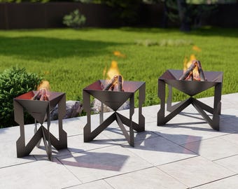 Reloj de arena 3 en 1 para fogata. Producto digital, archivos DXF y SVG para CNC, plasma y láser. Fogón para exteriores y patios. Carpintería metálica para bricolaje.