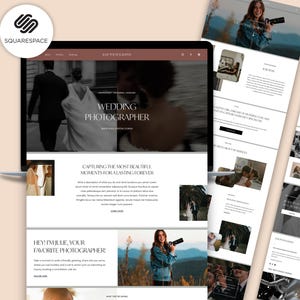 Squarespace 7.1 Template: Modern Photographer Website