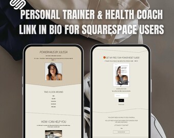 Squarespace Link in Bio Template: Health Coach Landing Page
