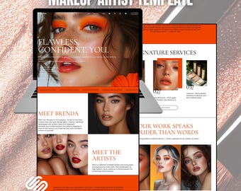 Plantilla de sitio web de Squarespace para maquilladores, esteticistas y profesionales de la belleza / Diseño de sitios web para salones de belleza