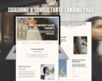 Squarespace Landing Page Template: Career Coach, Consultant (7.1 Fluid Engine)