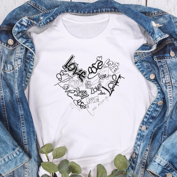 Love Graffiti Women T Shirt Love Graffiti Women T Shirt