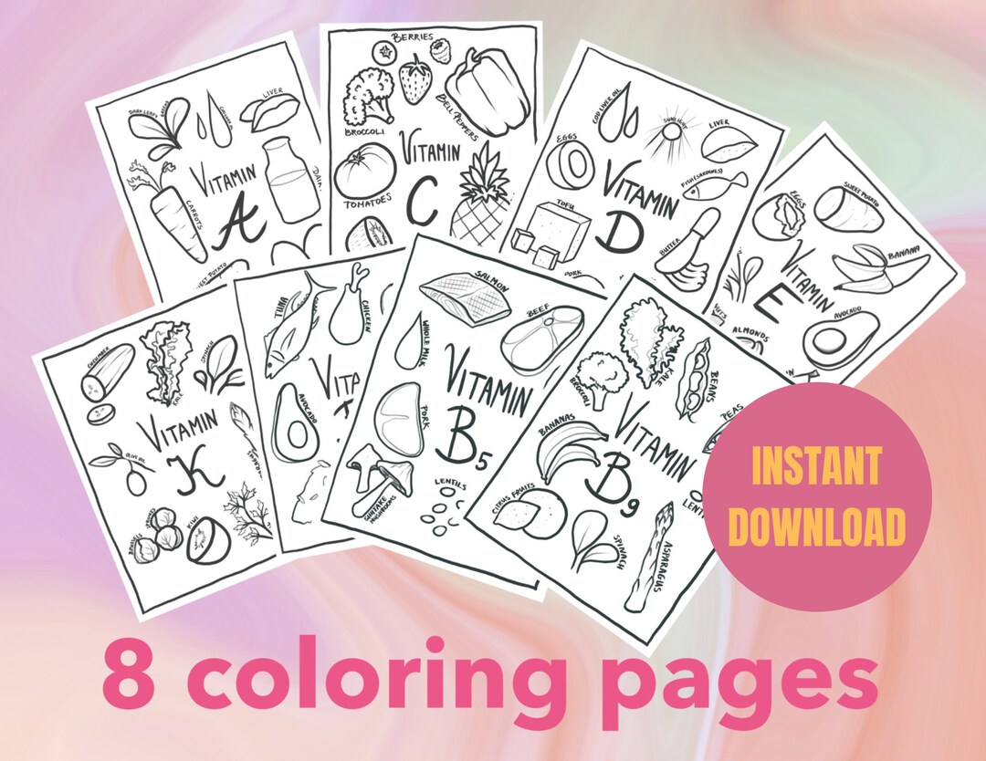 8-pages-of-coloring-pages-for-children-and-adults-simple-etsy