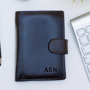 Personalisierte dreifache fettige Ledergeldbörse | Vintage 100% RFID sichere Herren Geldbörse | Geschenk für Ihn | Premium-Qualitäts-Leder-Geldbeutel | Geschenk für Sie