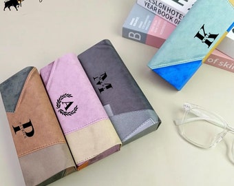 Personalisiertes Brillenetui aus veganem Leder: Benutzerdefinierte Sonnenbrillenaufbewahrung