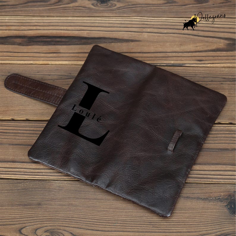 Handcrafted from premium old-layer cowhide, this retro long wallet in Oily Black or Oily Coffee is soft, stylish & durable. Gift-ready! #CustomWallet #VintageStyle #GiftForDad #GiftForHer #EtsySeller #LeatherGoods