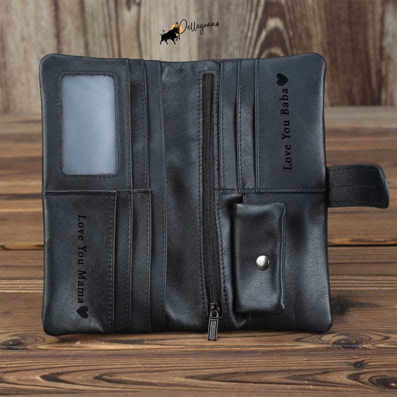 Old-layer cowhide with a modern twist! Our personalized wallet in Oily Coffee or Oily Black is a stunning gift for birthdays, anniversaries & more. #EtsyFaves #PersonalizedStyle #CustomCreations #WalletFashion
