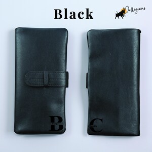 Luxurious oil wax leather wallet with multi-card slots. Choose from Oily Coffee or Oily Black. A timeless gift for birthdays or holidays! #GiftGuide #MensAccessories #WomensAccessories #CowhideWallet #CustomGifts #EtsyLove