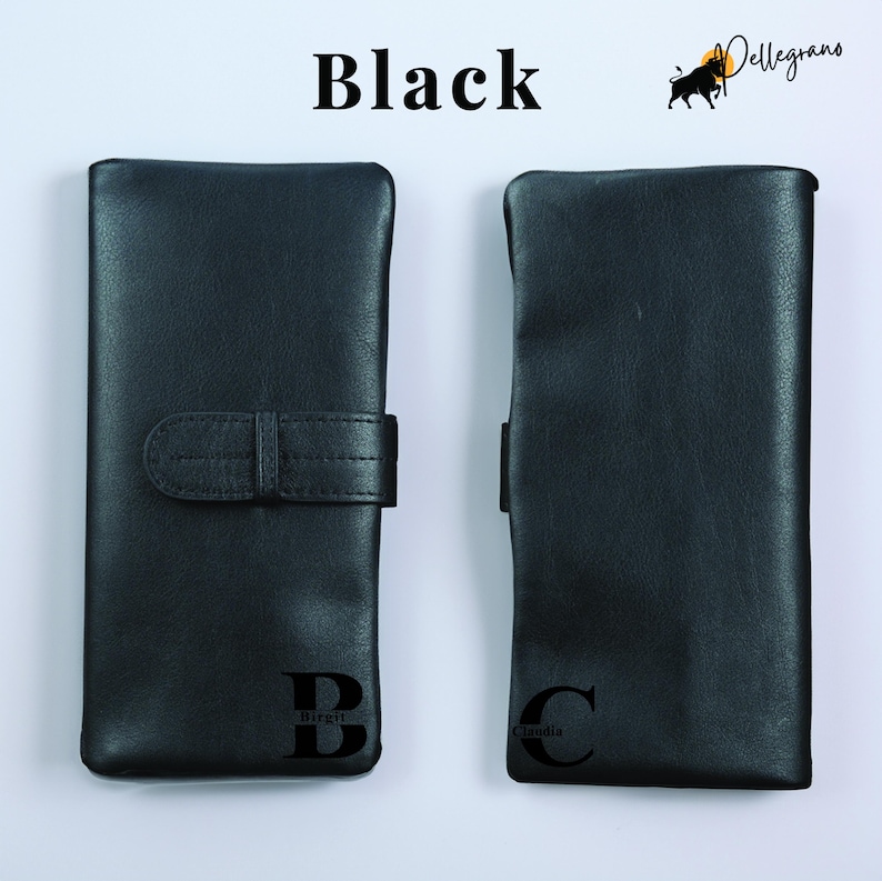 Luxurious oil wax leather wallet with multi-card slots. Choose from Oily Coffee or Oily Black. A timeless gift for birthdays or holidays! #GiftGuide #MensAccessories #WomensAccessories #CowhideWallet #CustomGifts #EtsyLove