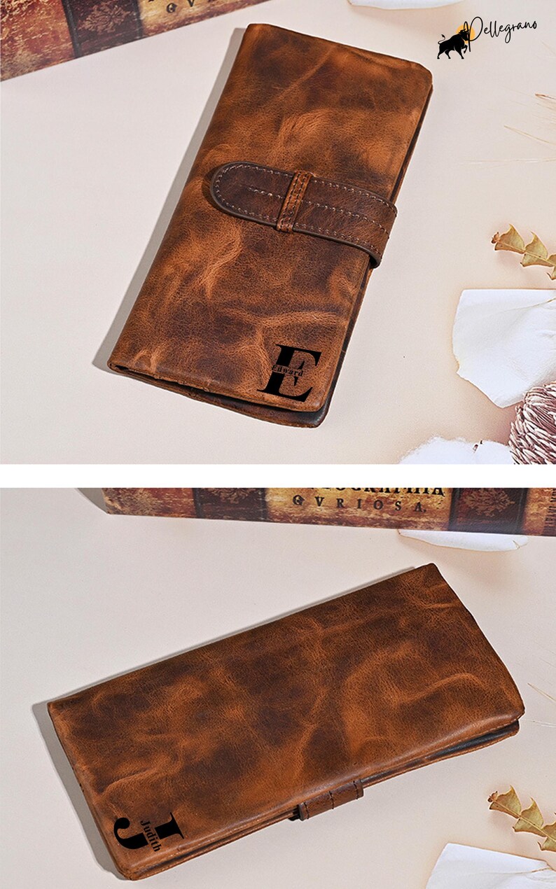 Classic British-style long wallet made from crazy horse leather. Personalize with a name – a luxury gift for any occasion!
#MensFashion #CustomLeather #EtsyLove #AnniversaryGift #WalletGift