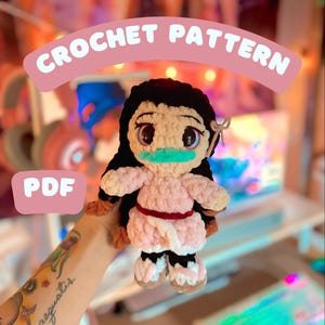 Blossom Crochet Pattern DIGITAL PDF -  Low-Sew Crochet Bite Sized (mini) Anime Doll