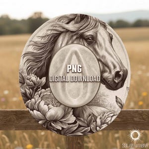Plantilla de sombrero con grabado láser de caballo peonía, diseño floral occidental, patrón de sombrero quemado, diseño de sombrero de ala ancha quemado, descarga digital