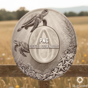 May include: A digitally created image of a hat with a sea turtle design. The hat features two sea turtles, coral, starfish, and the text "PNG DIGITAL DOWNLOAD". The hat is gray and white.